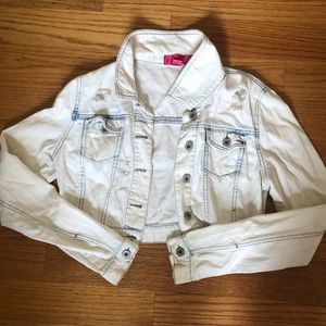 Cropped jean jacket